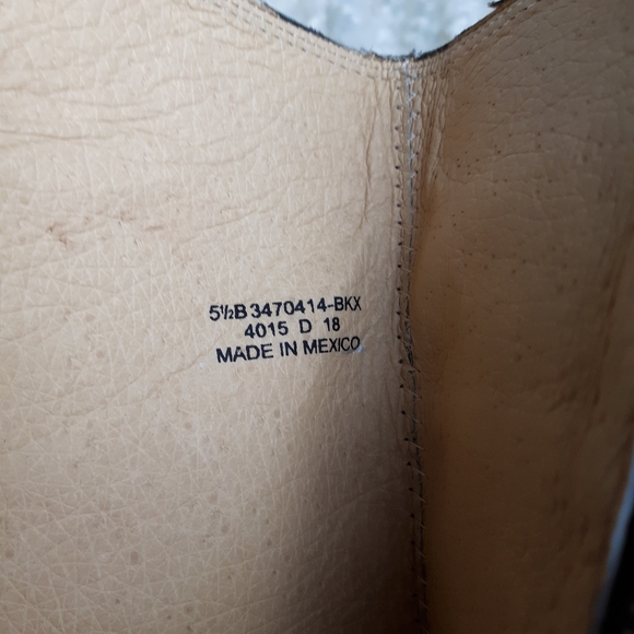 Frye Melissa Black leather buckle Harness Boots size 5.5 - Picture 4 of 8